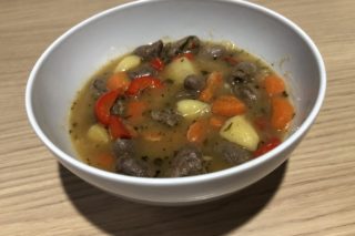 Gulasz z serc drobiowych